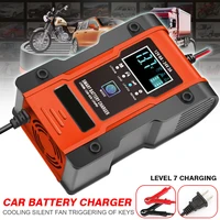 12v 24v car motorcycle boat lcd automatic battery charger smart pulse repair 3 stage car motorcycle lead acid battery charger