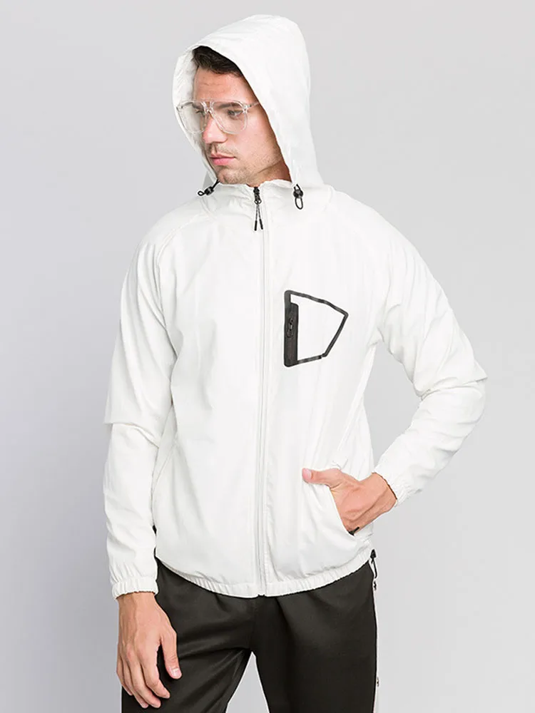 Парная осенняя куртка с капюшоном для бега на молнии Женская двухслойная