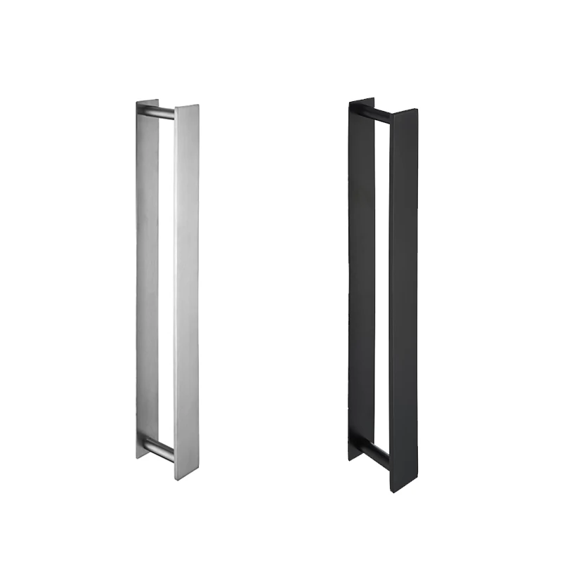 

40CM Bathroom Shelf Towel Hanger Punch-Free Wall Mounted Stainless Steel Towel Rack Towel Holder Storage