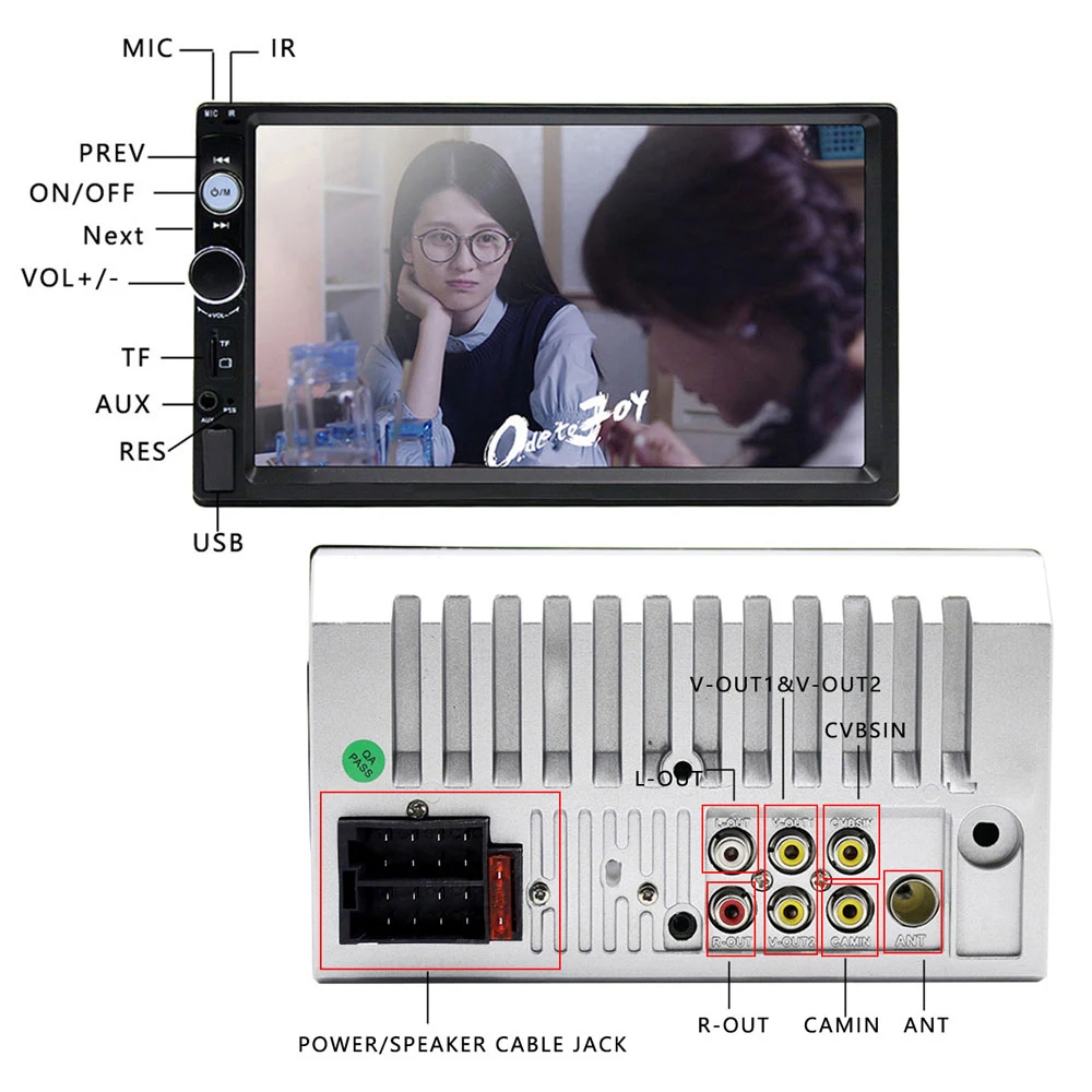 Автомобильный мультимедийный плеер MP5 универсальная аудиосистема с 7