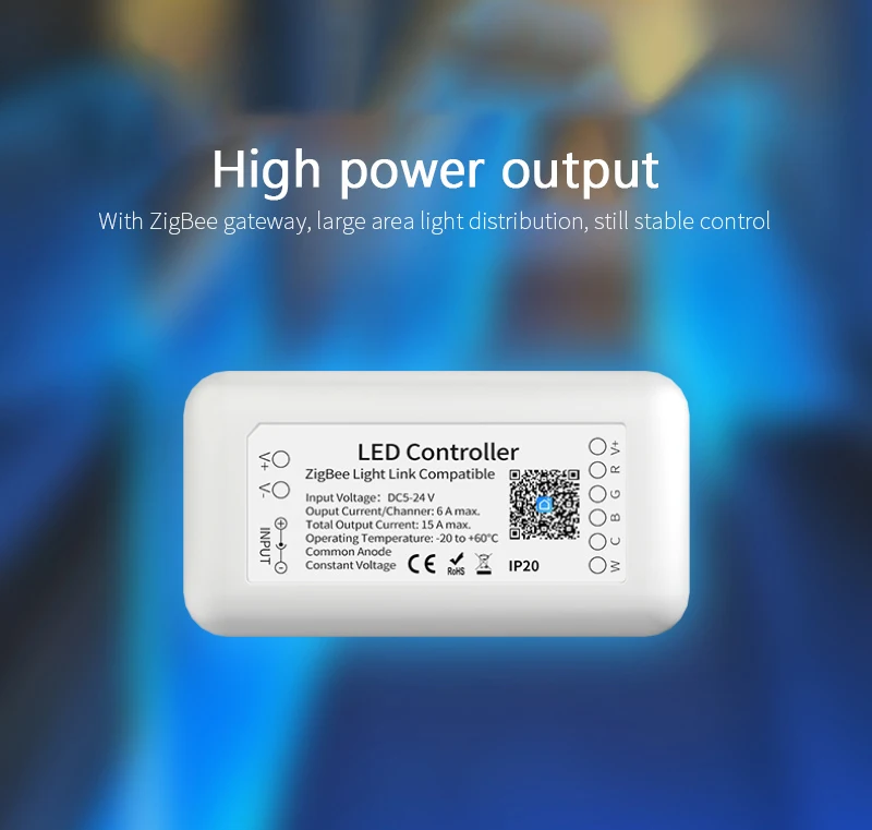 

Tuya ZIGBEE Strip Light, Lighting Box RGB Wifi Timing Smart LED Controller DC12-24V 15A Max Smartphone APP Control