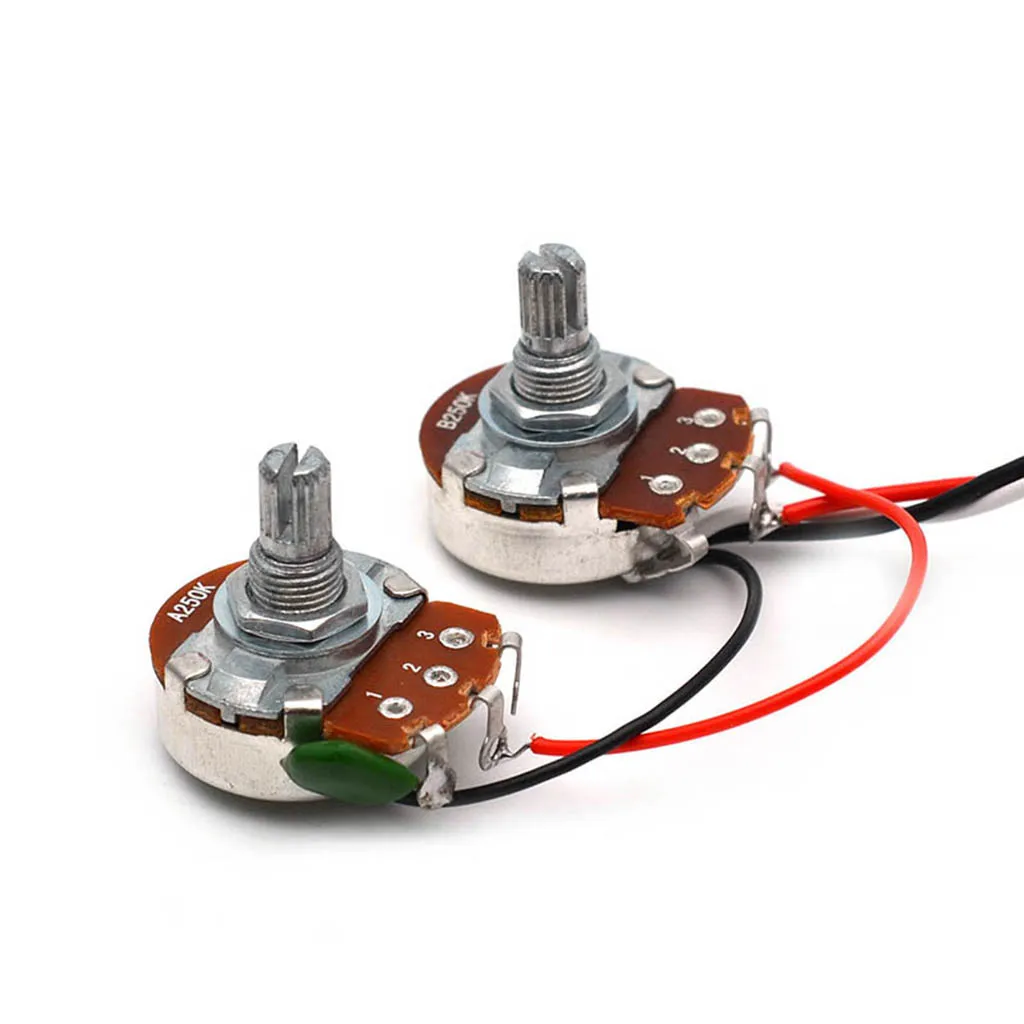 Басовая проводка 3 ходовой тумблер 250k 24 мм Диаметр горшков для басов|Детали и