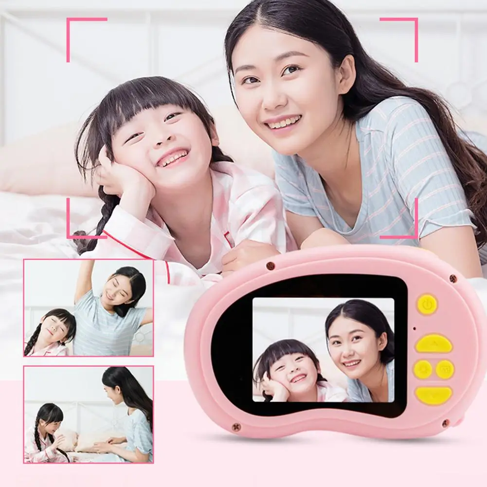 Rechargeable Kids Mini Digital Camera 2.0 Inch HD Screen 1080P Video Recorder Camcorder Language Switching Timed Shooting |