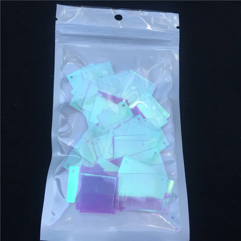 100 шт./лот 20 мм матовые большие квадратные пайетки из ПВХ плоские свободные