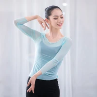 adult sexy mesh belly dance top transparent blouse shirt long costume for women oriental dancing clothes dancer wear clothing