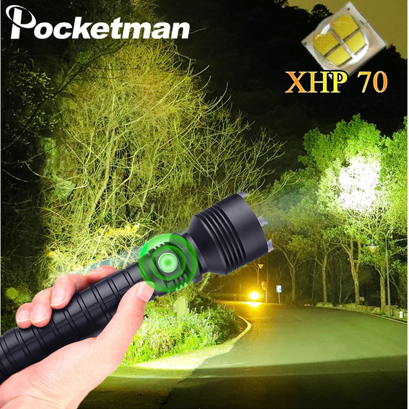 7000LMs XHP70.2 супер Мощная Вспышка светильник XHP50 USB зум светодиодный фонарь Лампа тактическая охотничья светильник 18650 26650 Отдых на природе