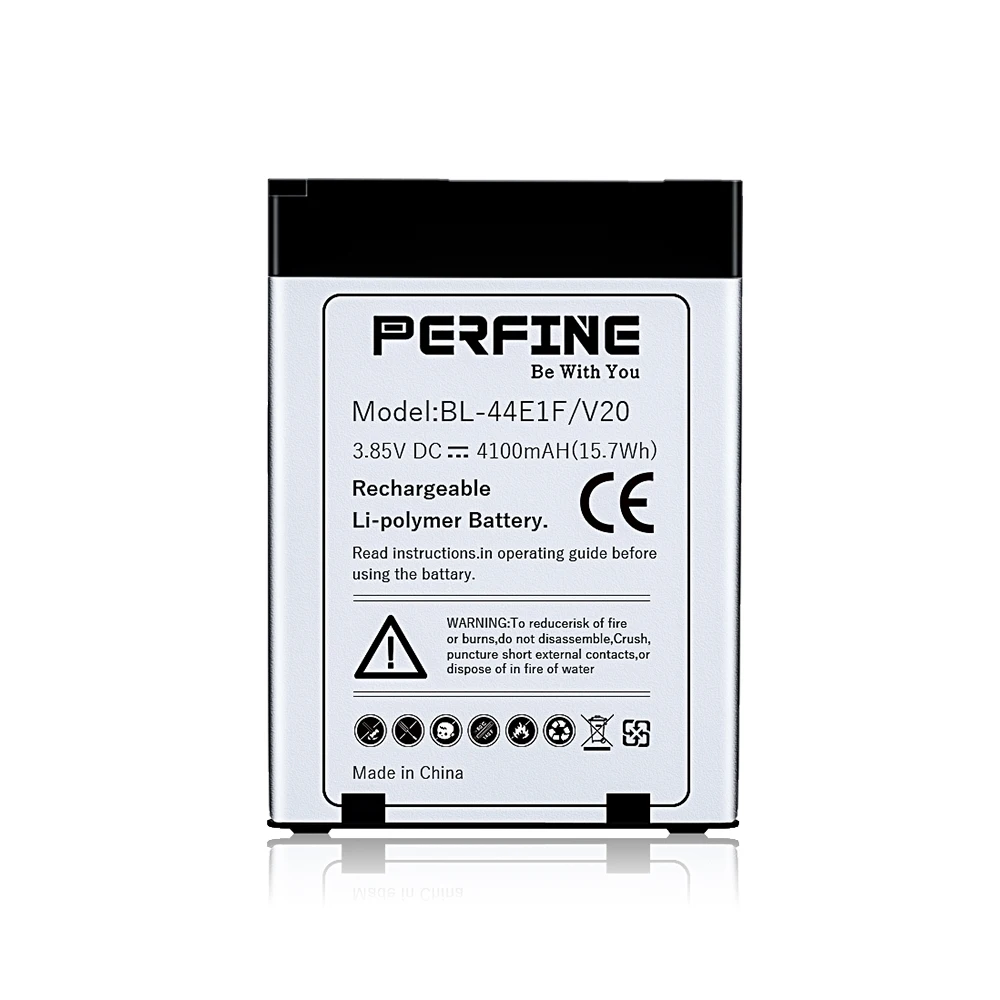perfine 4100 mah mobile phone lg v20 battery bl44e1f big capacity replacement for h915 h910 h990 tpu case usb c c to c cable free global shipping