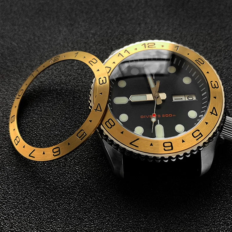 Наклонная стальная рамка 38*30 6 мм для SEIKO SKX007 SRPD|Ремонтные инструменты и комплекты|