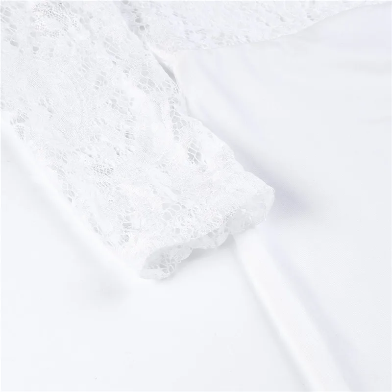 Кружевной женский комбинезон с открытыми плечами 2020 Готический Облегающий