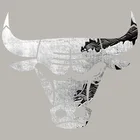 Термонаклейки с изображением Головы Быка, термоклейкие термонаклейки с изображением животных на куртке, аксессуары для одежды в стиле панк