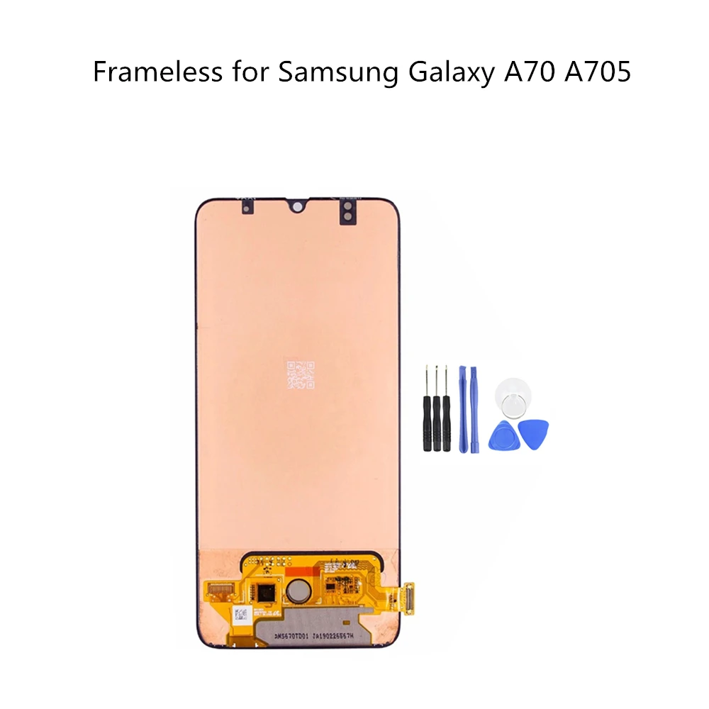For Samsung Galaxy A70 SM-A705 LCD Display Touch Screen Digitizer Frame High Quality For Professional Use Easy To Replace