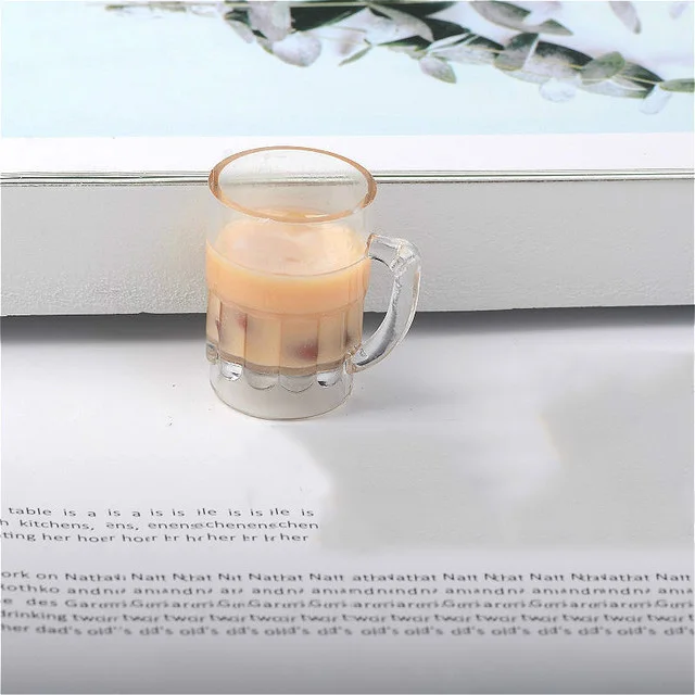 5 шт. мини жемчужный молочный чай Смола моделирование весело Кабошоны еда