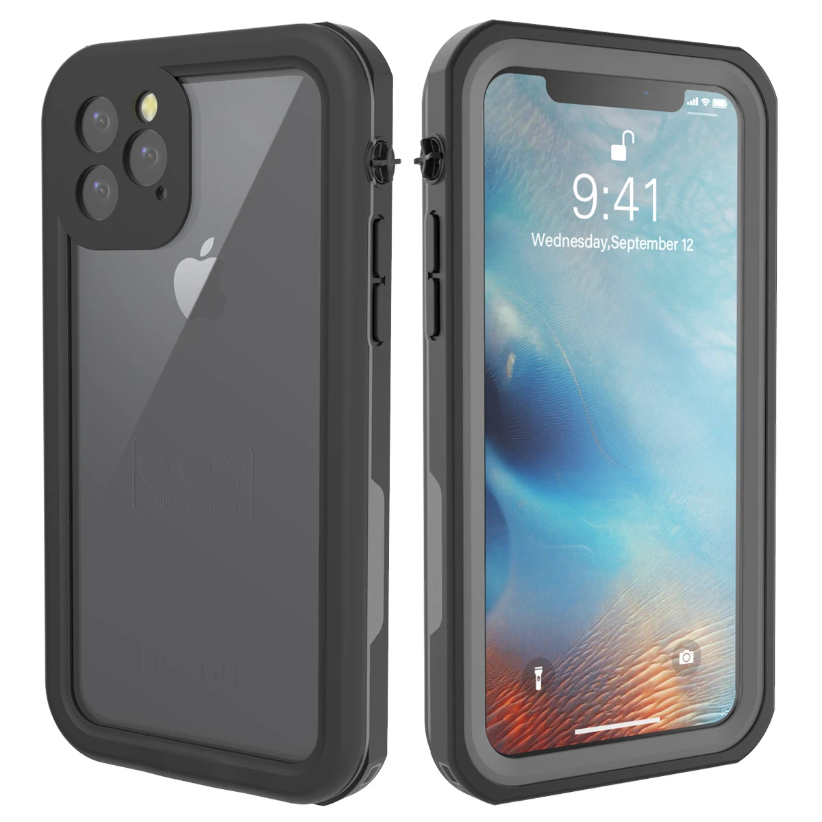Для iPhone 11 Pro Max Чехол IP68 водонепроницаемый 360 градусов Защита спортивный подводный