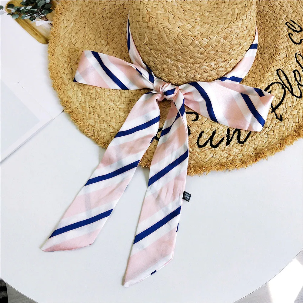 Милый новый тонкий узкий шарф женский маленький ленточный ремень для волос Декор