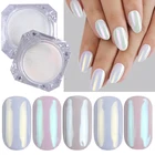 1 коробка жемчужный Блестящий Порошок для ногтей зеркальный блестящий эффект хромовый пигмент УФ-Гель-лак блестящая пыль