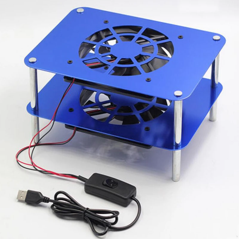 USB охлаждающая стойка с вентилятором для маршрутизатора оптический модем ТВ