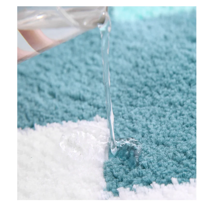 Модный популярный новый флокирующий домашний коврик в полоску для двери удобный