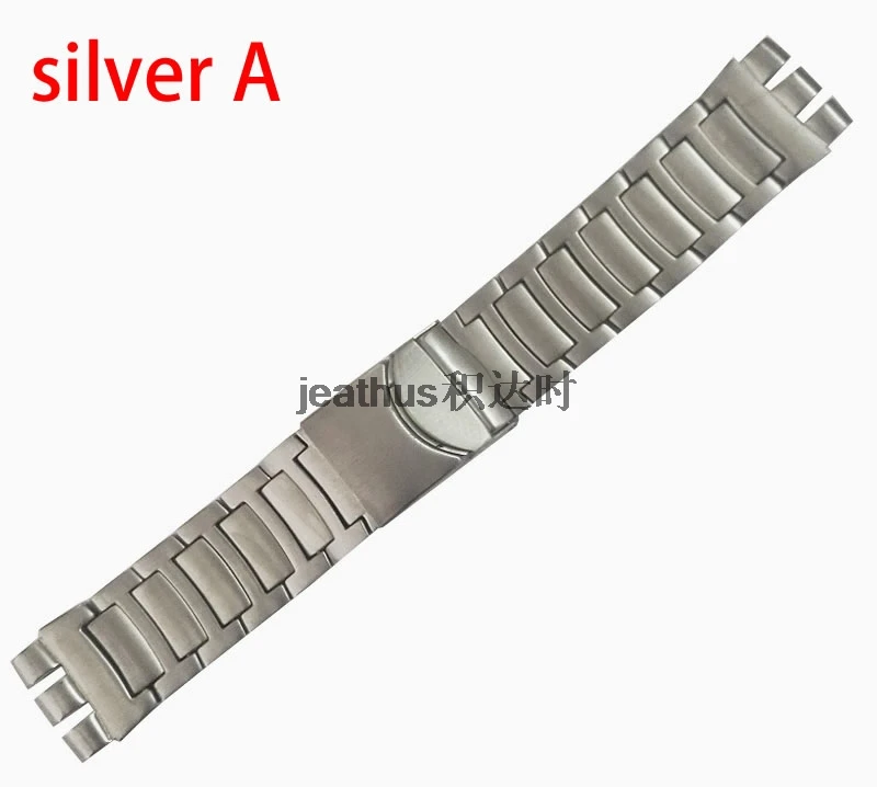 Jeathus ремешок для часов Замена для swatch стальной ремешок YOS440 441 439 455 456 твердый браслет из нержавеющей стали 23 мм yos watch band