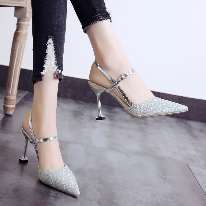 Элегантные летние босоножки высокие ботинки на каблуках цвета: золотистый