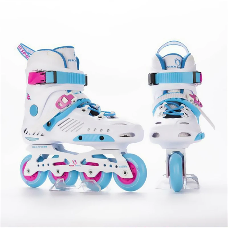 JK GTR Slalom Inline Skates Adult Child Roller Skating Shoes Sliding Free Skating Patines FSK Brake Street Road