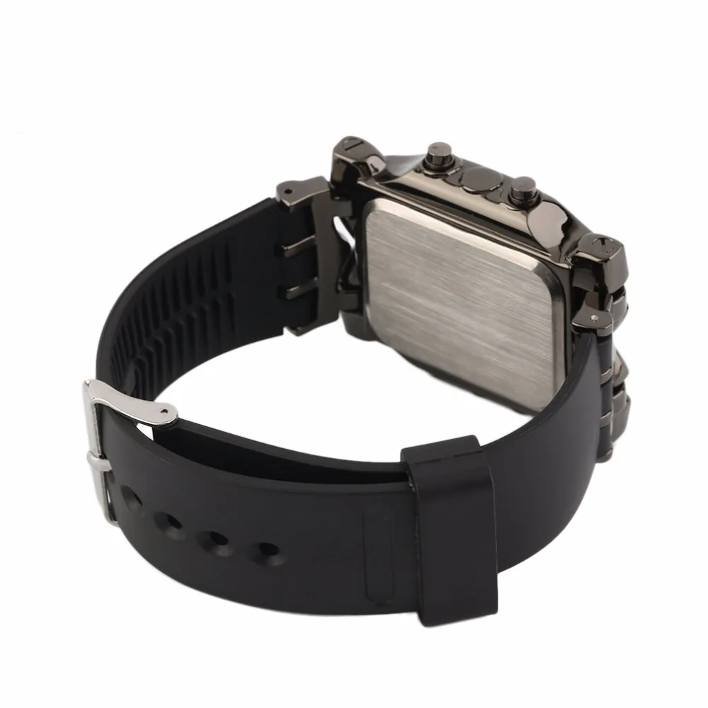 Спорт на открытом воздухе светодиодный цифровой Бинарные наручные часы