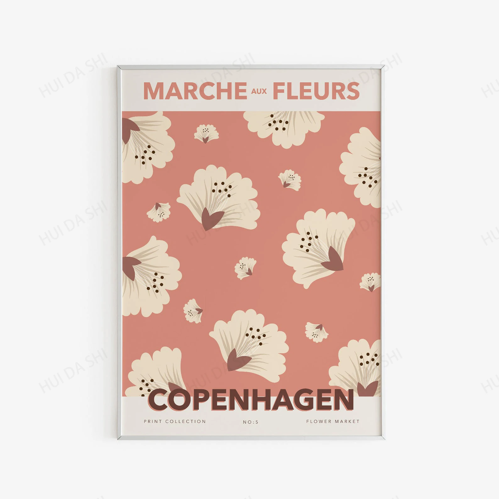 Цветочный рынок галерея стена-цветочный Печатный настенный Художественный