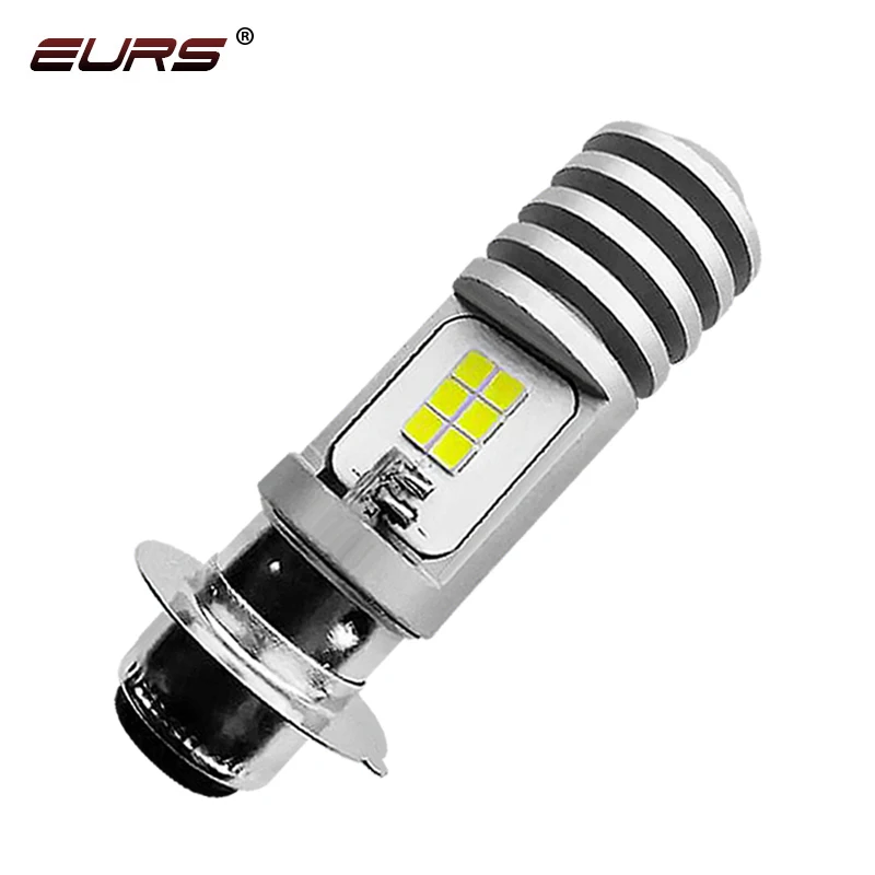 EURS светодиодные лампы для фар мотоцикла H6 Led P15D H6M Canbus 5800LM Moto светодиодные фары Hi Lo луч мотоцикл противотуманная фара 12В 24В 6000 К