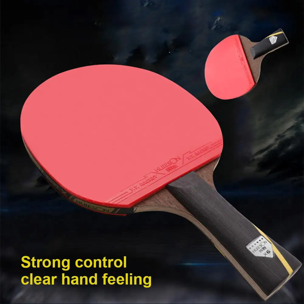 

2Pcs Ping Pong Bat Game Play Red Wood Movement Racquet Table Tennis Bat Pingpong Sports Playground Ping-Pong Racket