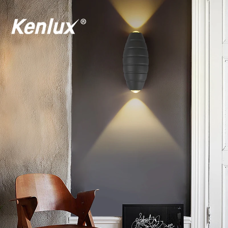

6W LED Wall Light Outdoor Waterproof IP65 Porch Garden Wall Lamp & Indoor Bedroom Bedside Decoration Lighting Lamp Aluminum
