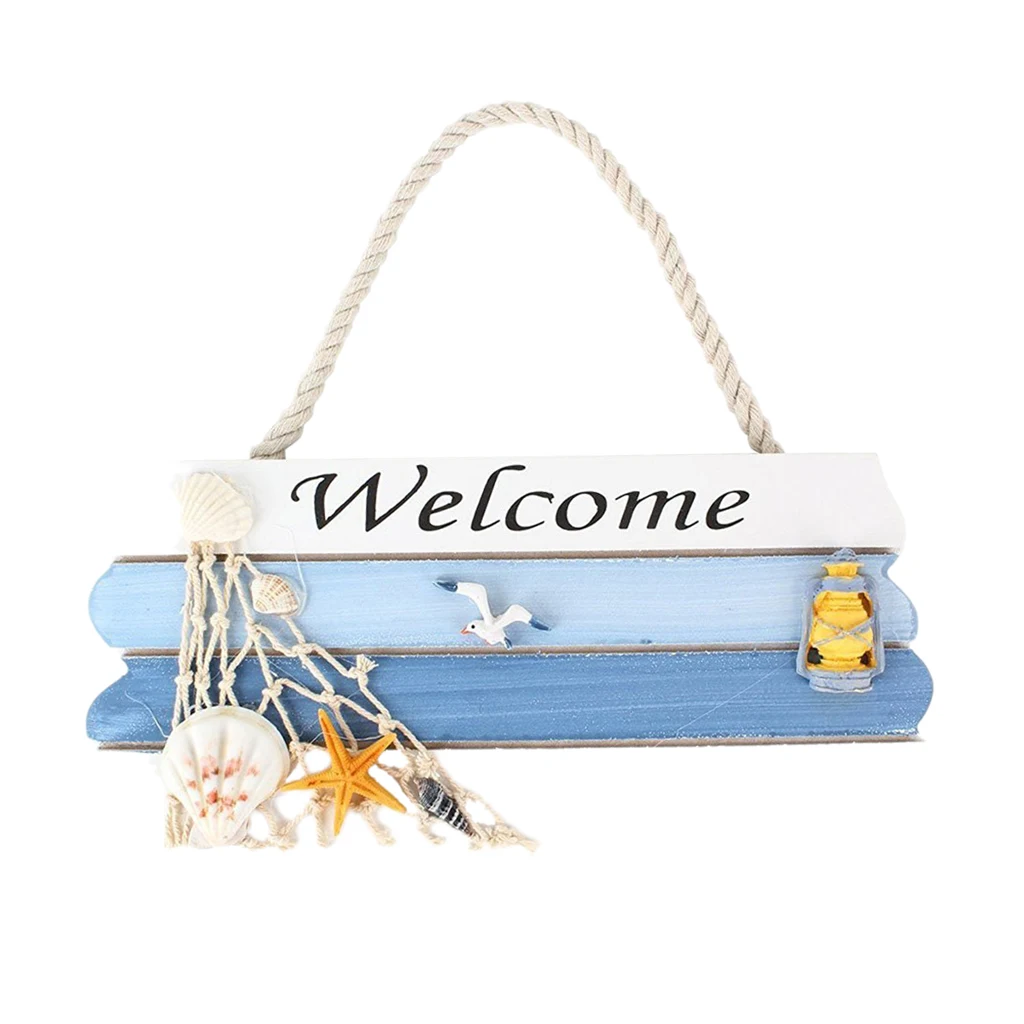 MagiDeal морская деревянная пляжная подвесная дверь для дома магазина Декор