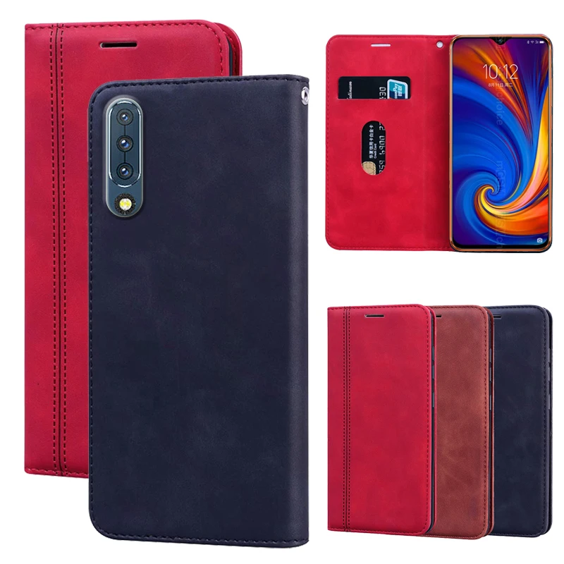 Магнитный чехол для Lenovo K5 Z5 Pro Play кожаный книжка с откидной крышкой S5 Z5S A5 A6 K9 K10 K12