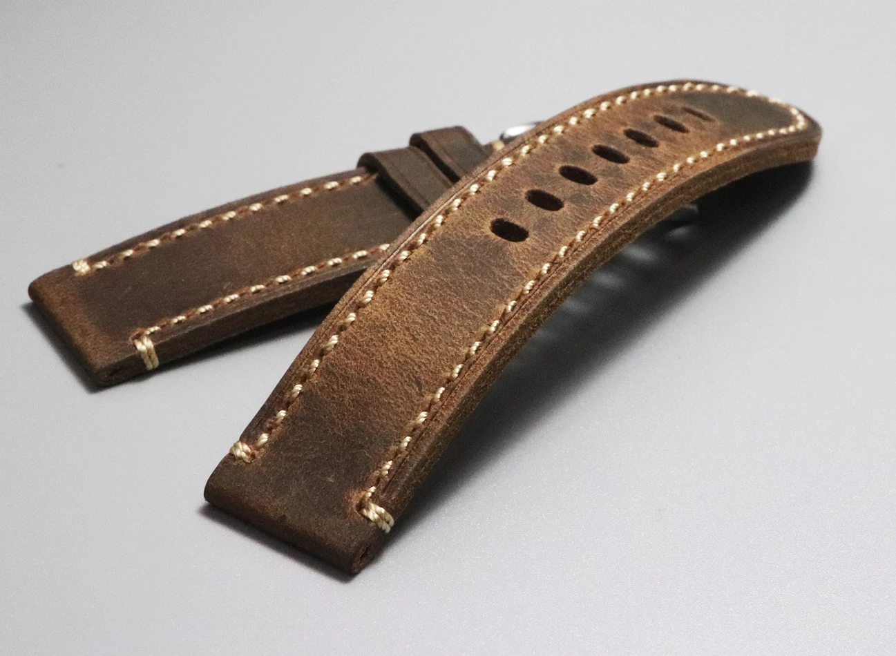 

Ремешок ручной работы из натуральной кожи для часов, высококачественный браслет с пряжкой из мягкой воловьей кожи, 20 22 мм