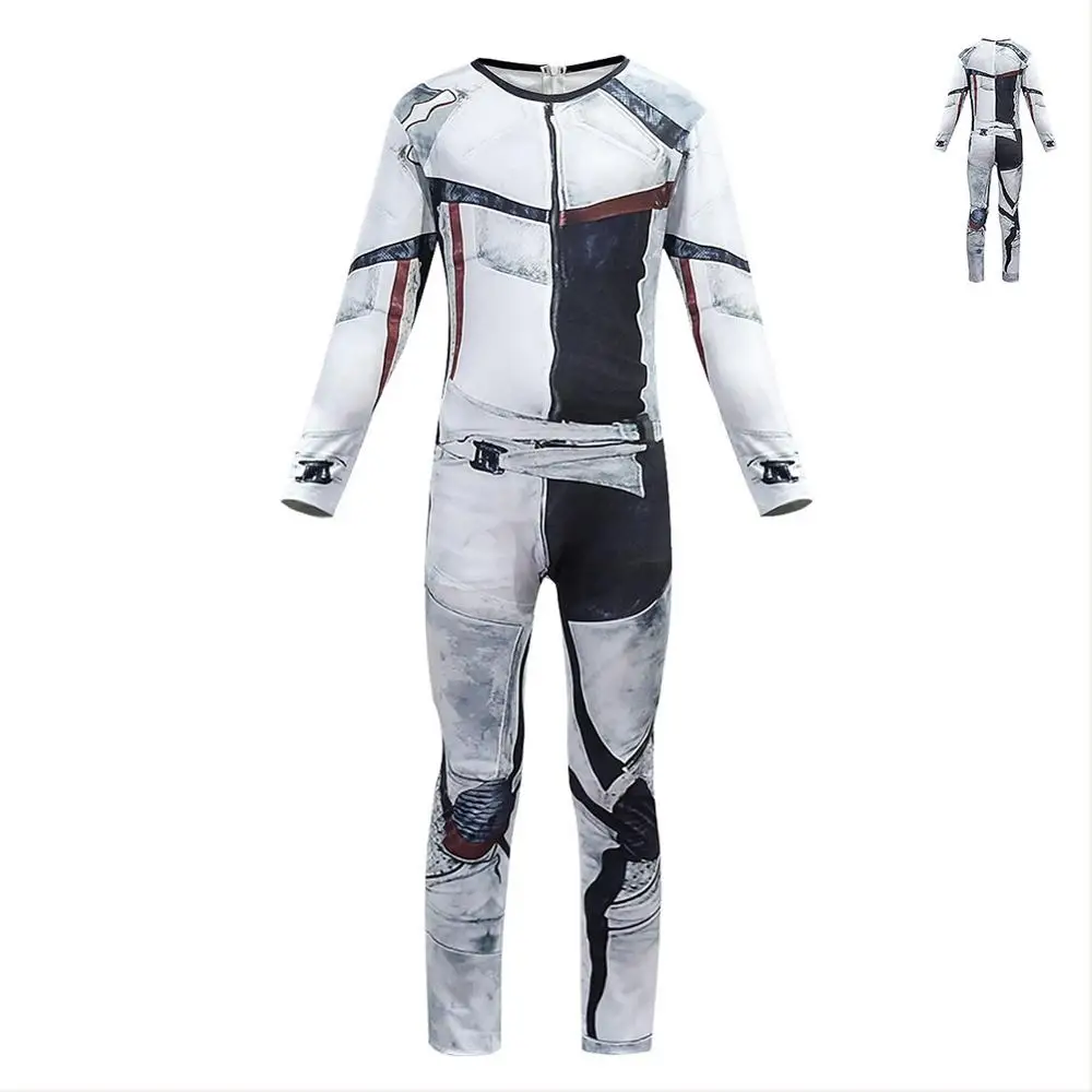

Movie Carlos Descendants 3 Cosplay Costume Jumpsuit Halloween Party Performance Tights Suit For Kids
