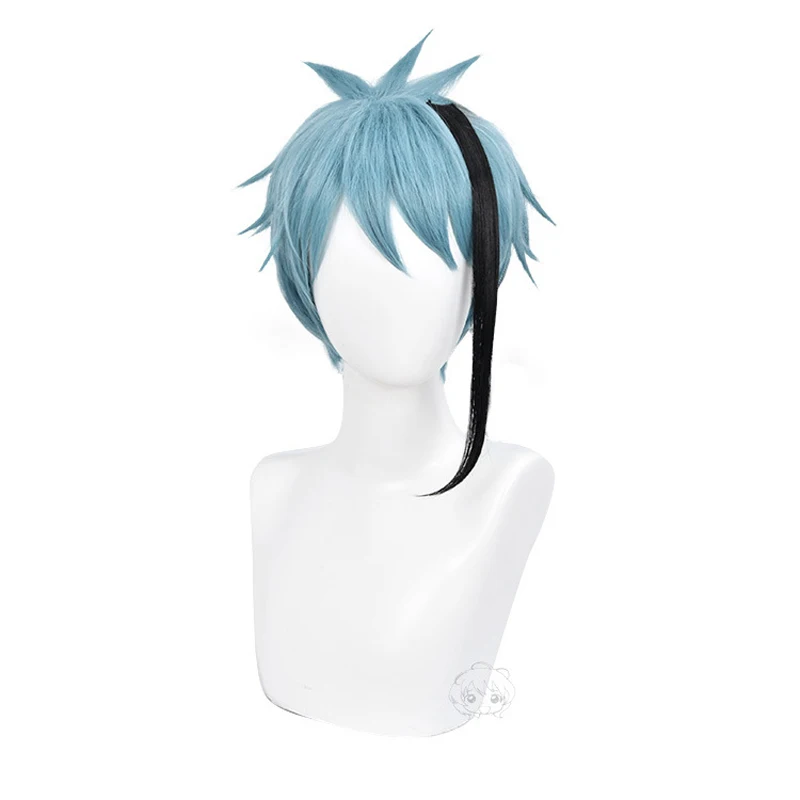 Парик для косплея Флойд из аниме витая страна чудес короткий термостойкий