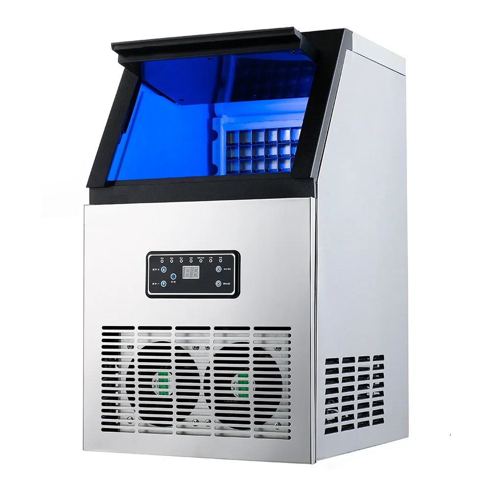 

Intelligent Automatic Commercial Ice Cube Machine 32 Grid Ice Machine Bucket Water Tap Water Ice Machine Ice Cube 50Kg