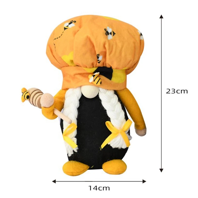 

Bumble Bee Gnome Scandinavian Tomte Nisse Dwarf Swedish Elf Figurines Home Farmhouse Kitchen Decorations