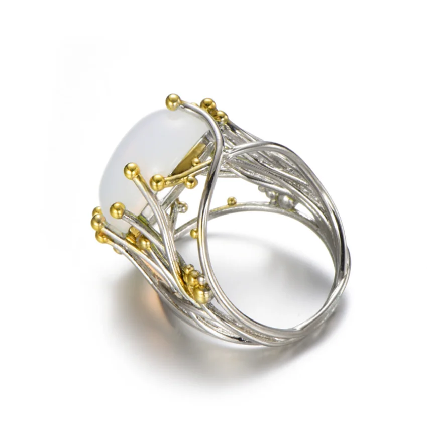 FYJS уникальный светильник цвета желтого золота овальной формы Луна Камень