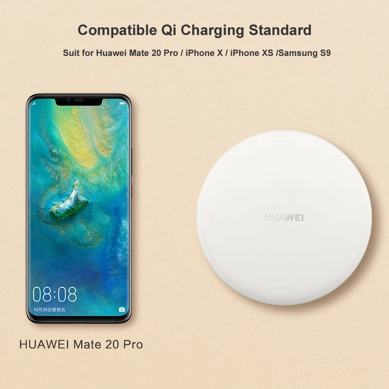 Беспроводное зарядное устройство huawei 15 Вт QI Max Smart Quick Charge CP60 для iPhone Xs Max Xr X samsung S10 S9 huawei mate 20 P30 быстрое зарядное устройство