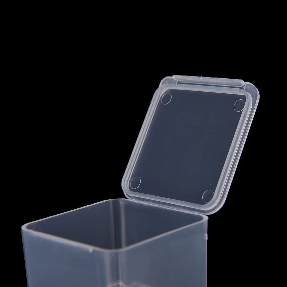 

Small Square Transparent Plastic Boxes Finishing Container Packaging Storage Box 4*4*2.8CM