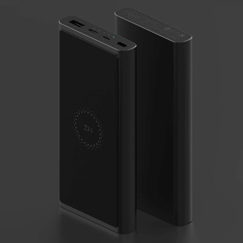 Xiao mi 10000 мАч Беспроводной внешний аккумулятор Z Освещение USB C 18 Вт макс 10 Qi