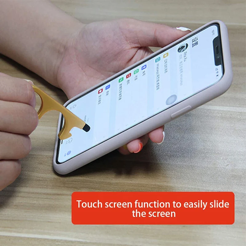 Бесконтактный Открыватель для дверей инструмент ключей с наконечниками стилуса