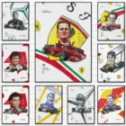 F1 формула 1 фигурка легенды гоночных автомобилей искусственная Живопись Домашний Декор Настенная картина для гостиной