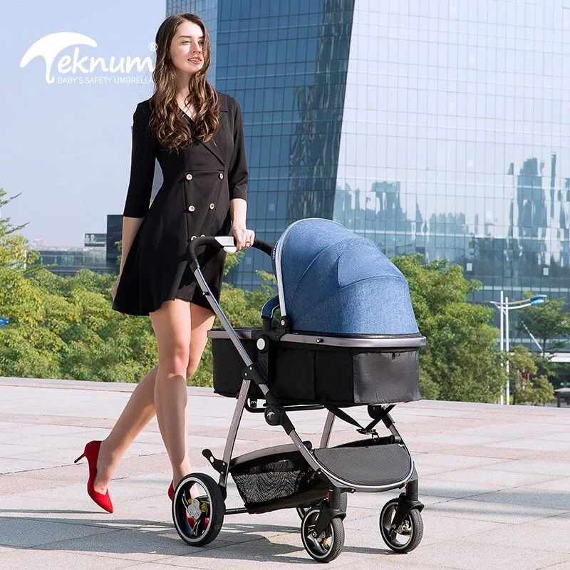 Тележка TEKNUM для малышей с высоким ландшафтом детская тележка сидения и лежа