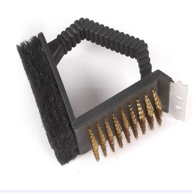 Для чистки Гриля и барбекю многофункциональный 3 в 1 Прочный для щетка