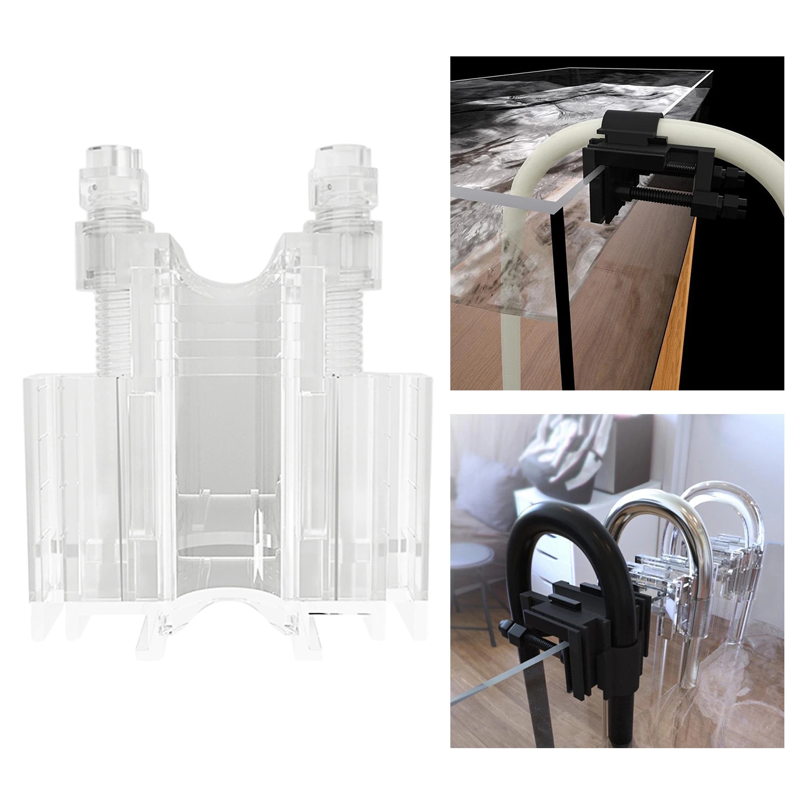 Практичный аквариум водопроводные трубы зажим Пластик Рыбалка трубка для