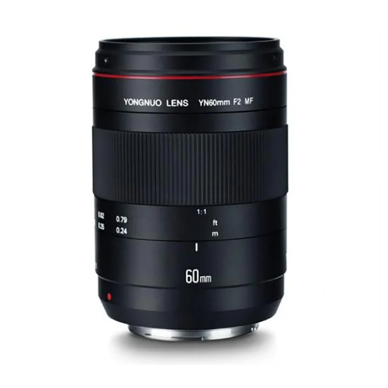 YONGNUO макрообъектив YN60mm F2 MF объектив с индикатором расстояния фокусировки для камеры Canon Nikon 700D 80D 5D Mark III IV