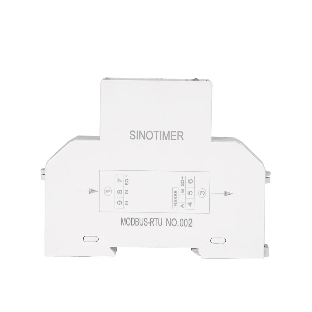 

DDS519R LCD Mudbus 18mm Mini Digital Power Meter Single Phase Watt Meter DIN Rail With Backlight AC 5-100A 230V