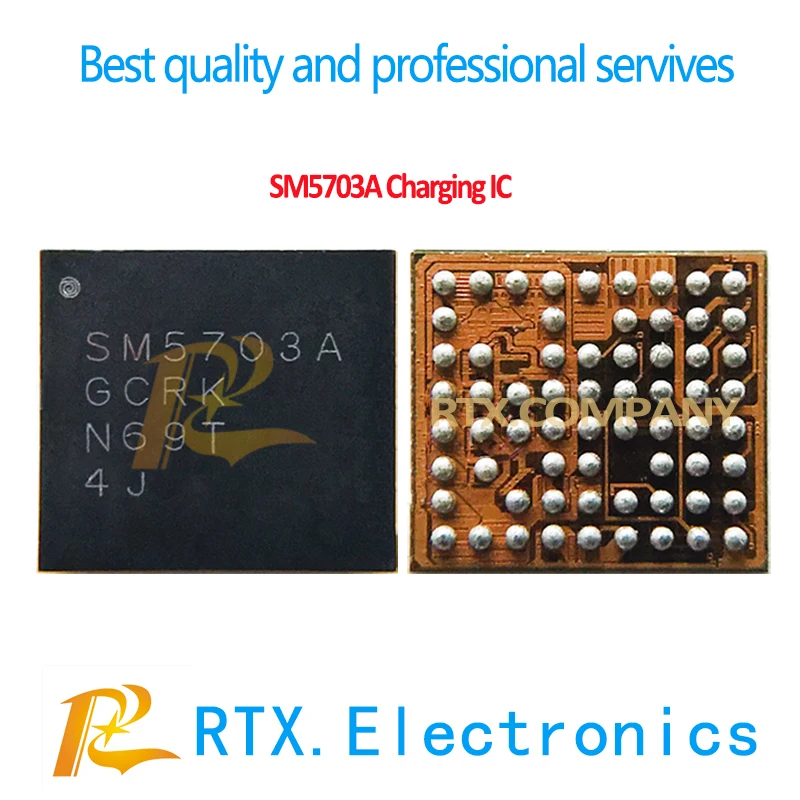 1-100 шт. SM5703 для Samsung A8 J700H J500F A8000 J7 J610F J5 Зарядка IC USB зарядное устройство Блок