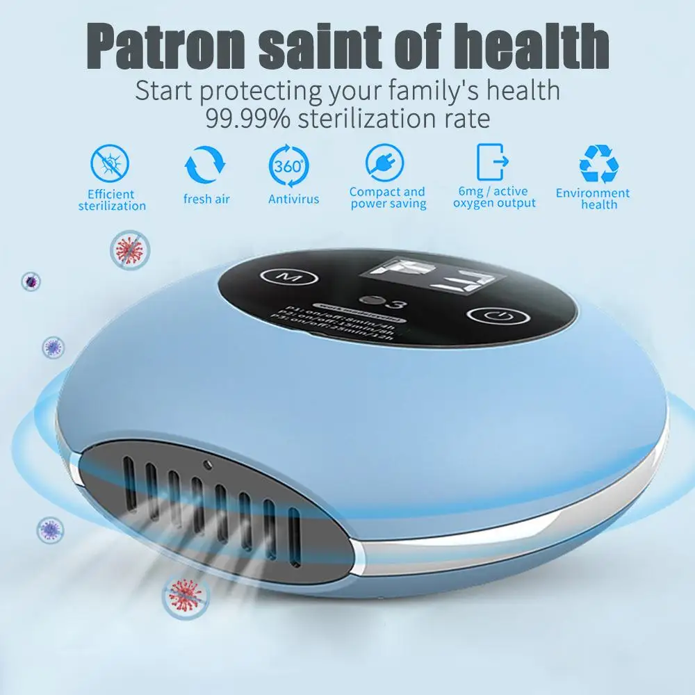 

Low Noise Store Sterilizer Disinfection Machine Efficient Modern Car Dorm Room Health Ozone 99.9% Hotel Indoor HEPA Filter