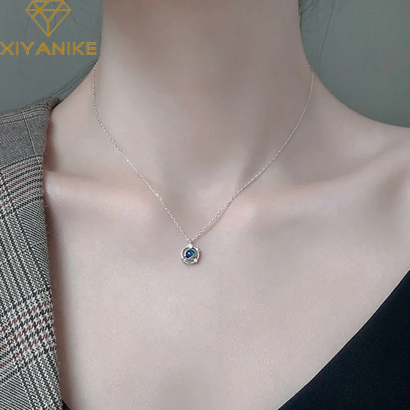 XIYANIKE Ins модное ожерелье из стерлингового серебра 925 пробы с подвеской звездного